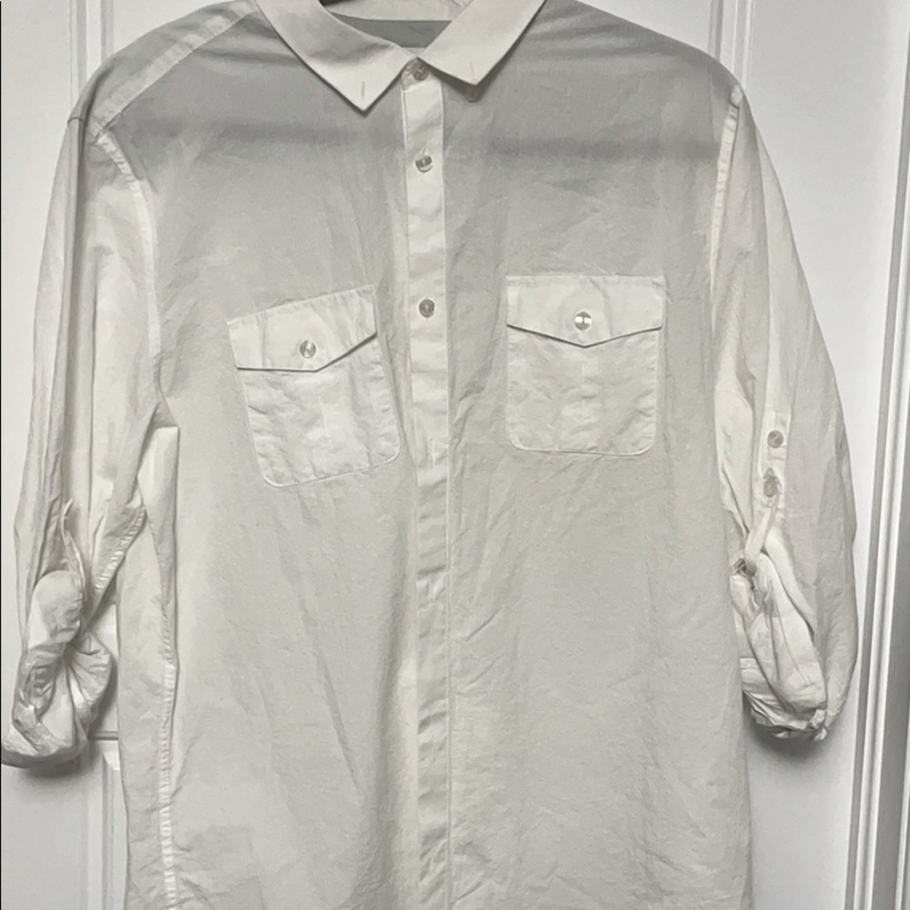 CK button up rolled sleeves Dress Shirt